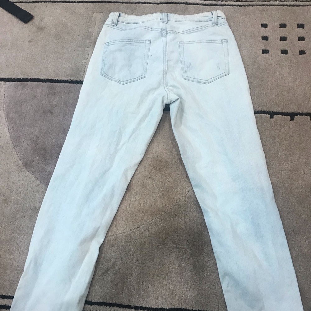 Wild fable capri pants. Size 10. Acid wash blue - Picture 2 of 2